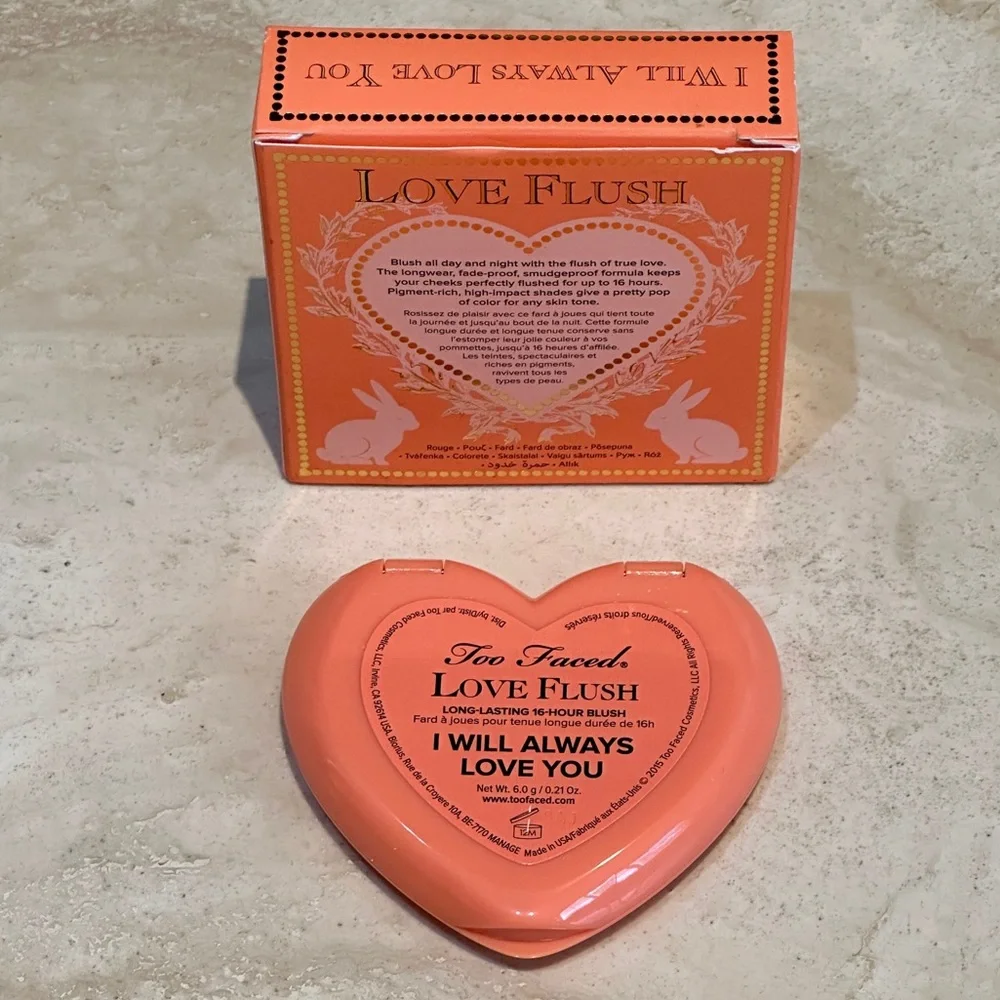 Too Faced Love Flush Watercolor Blush- I Will Always Love You (RARE)